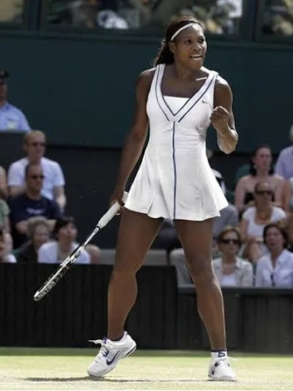 NWT Nike Serena Williams Wimbledon Tennis Dress White/Navy